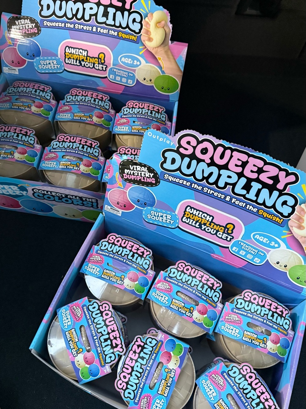 Outplay Squeezy Dumpling Stress Toy - Assorted Pastel Colors